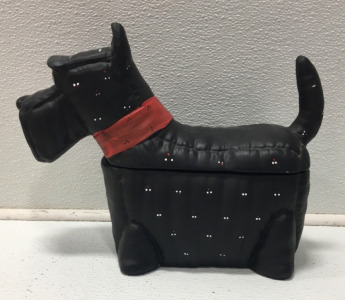 Ceramic Scotty Dog Cookie Jar