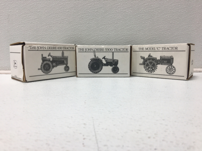 (3) John Deere Historic Collectable Tractors