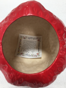Vintage Rare Ceramic Strawberry Cookie Jar