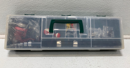 KandyToys Out There Fishing Set Witg Fishing Rod and Compartment Tackle Box