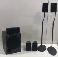 6-Piece Sony Surround Sound Speakers Including Powered Subwoofer