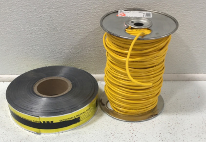 (2) Gas Line& Markers + Tape& Wire
