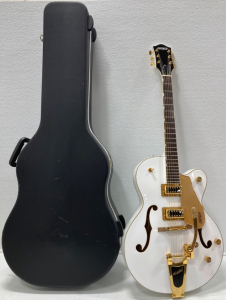 Gretsch Bigsby Electromatic White And Gold Guitar