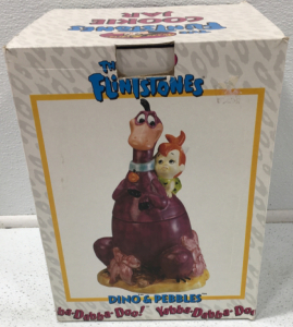 Dino & Pebbles Cookie Jar Vintage Flintstones #6902 NIB Kitchen Collectables