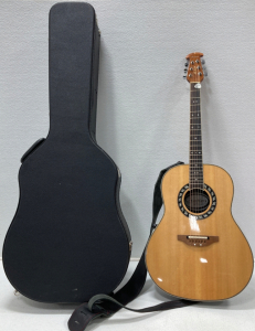 Ovation Acoustic Guitar With Hard Case And Ovation Soft Cases