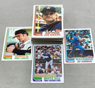 (50) 1982 Topps MLB Baseball Cards&hellip;Joe Niekro And More