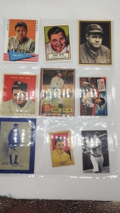 (9) Babe Ruth Baseball Cards