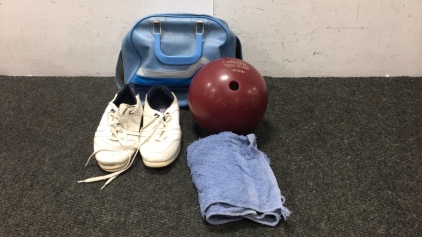 Columbia Bowling Ball, Shoes And Bag
