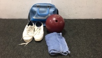 Columbia Bowling Ball, Shoes And Bag