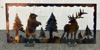 Custome Metal Art “Bear and Elk”