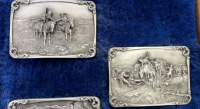 (4) Charles M. Russell Belt Buckles - 2