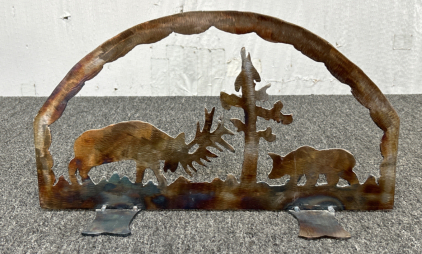 Customs Metal Art “Elk and Bear”