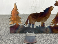 Custom Metal Art “Wolf and Cougar” - 2