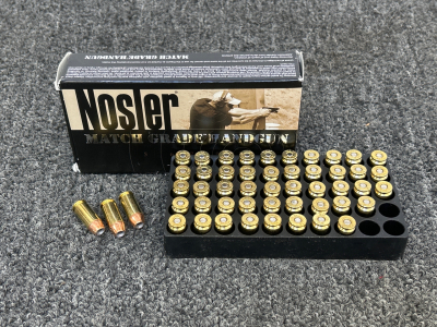 Box Of Nosler Handgun 40 S&W 180 Gr.