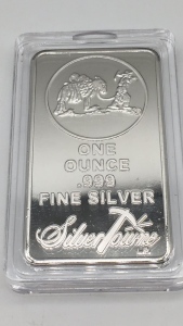 Silvertown 1 Ounce Silver Bar