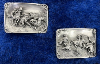 (4) Charles M. Russell Belt Buckles - 3