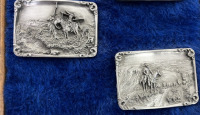 (4) Charles M. Russell Belt Buckles - 3