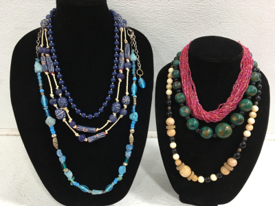 (6) Beautiful Beaded Necklaces