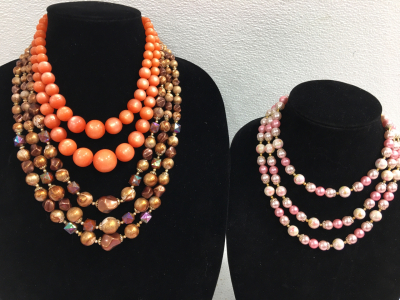 (3) Beautiful Beaded Necklaces