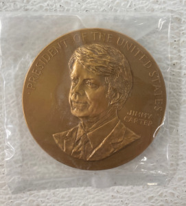 President Jimmy Carter Commemorative Inaugurated Bronze Medallion 1977