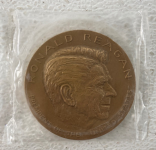 1981 Ronald Regan Bronze Inaguration Medallion