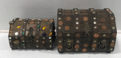 (2) Small Treasure Trunks