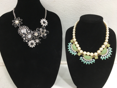 (2) Beautiful Fashion Necklaces
