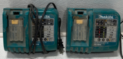 (2) Fast Makita Battery Chargers