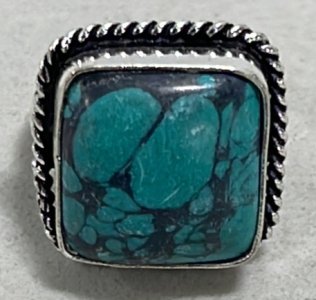 (1) Turquoise .925 Ladies Ring Size 6