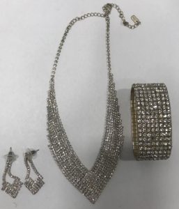 Sparkling Neckace, Earrings And Bracelet Set