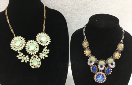 (2) Gorgeous Ladies Fashion Necklaces