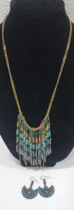 (1) Pair Of Earrings, (1) Necklace
