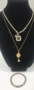(2) Necklaces, (1) Bracelet