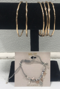 Gold Bracelet Set, Pendants Bracelets