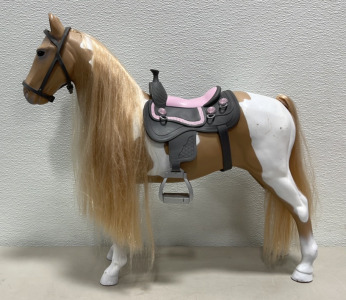 21&rdquo; Long x 20&rdquo; Tall Our Generation Horse W/ Saddle