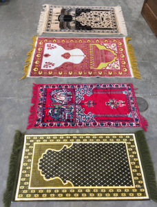 (4) Assorted Tapestry Rugs