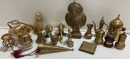 Assorted Brass and Metal Knick Knacks