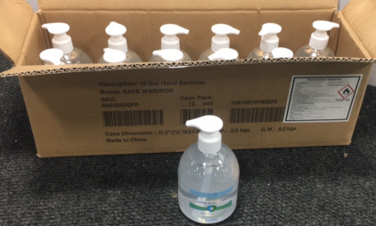 (12) Bottles Of Hand Sanitizer