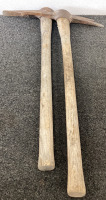 (2) Wood Handled Pick Axes - 4