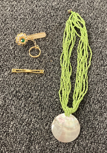 Green Shell Necklace and More