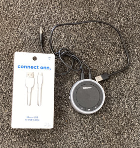 Elegant Bluetooth Transmitter and 3’ Micro USB Cord (Unopened)