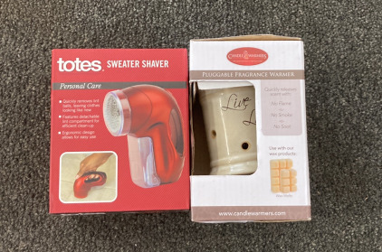 Sweater Shaver and Pluggable Fragrance Warmer