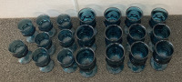 Antique Blue Cups (12 Large and 8 Small) - 3