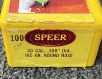 Speer 30 CAL. .308 165 Gr. Round Nose - 2