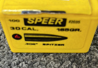 Speer 30CAL. 165Gr. .308 Spitzer - 2