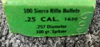 Sierra .25 CAL. 100gr. Spitzer - 2