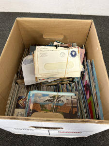 Box of Vintage Postcards