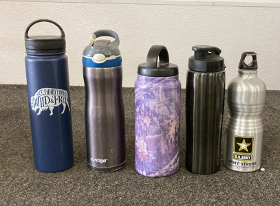 5 Metal Reusable Water Bottles