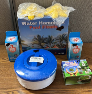 Pool Floats, Test Strips, Sprinkler Heads and more