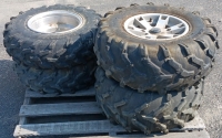 Full Set of Carlisle ATV Wheels and Tires - AT26X10R12 and AT26X8R12 - 2